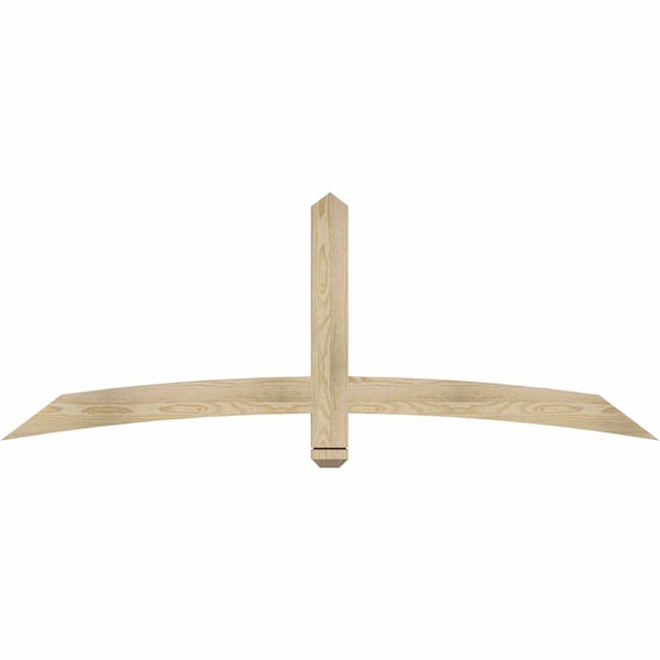 Ekena Millwork Bellingham Rough Sawn Timber Gable Bracket, Douglas Fir, 72"W x 27"H x 2"D x 4"F, 9/12 Pitch GBW072X27X0204BEL00RDF - main